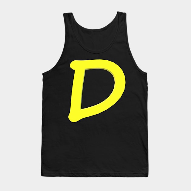 Letter D Tank Top by CDUS